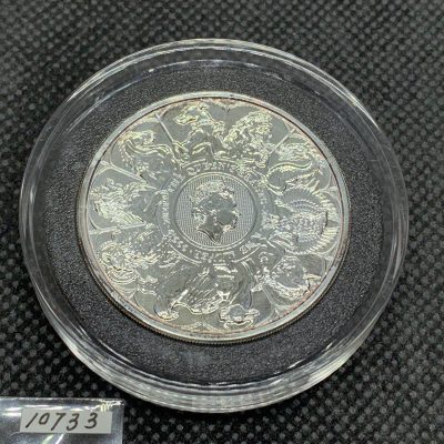 2021年 (新品) イギリス「クィーンズ ビースト・コンプリーター」純銀 2オンス 銀貨 #10733