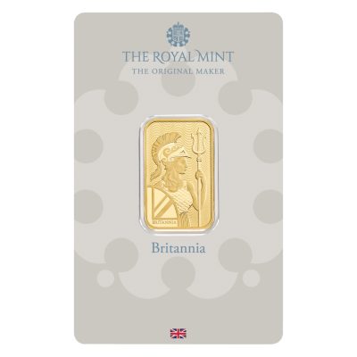 (新品) イギリス「ブリタニア」純金 10グラム バー