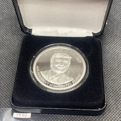 (New)「President Donald J. Trump」Silver 1 oz Proof Round #7990