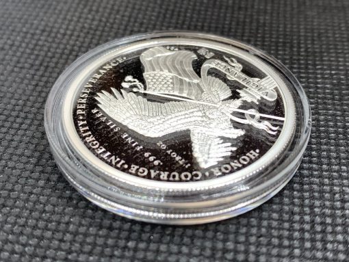 (New)「President Donald J. Trump」Silver 1 oz Proof Round #5791 - Image 8