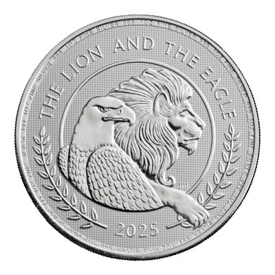2025年 (新品) イギリス「ライオンとワシ」純銀 1オンス 銀貨