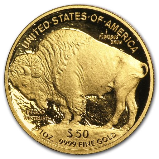 2009年 (新品) アメリカ「バッファロー」純金 1オンス プルーフ 金貨 - 画像 (3)