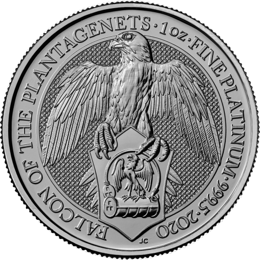 2020 (New) Great Britain Queen's Beasts The Falcon Platinum 1 oz Coin