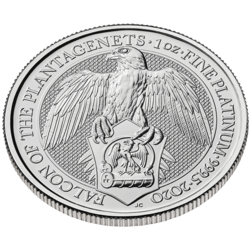 2020 (New) Great Britain Queen's Beasts The Falcon Platinum 1 oz Coin - Image 3