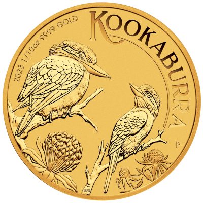 2023年 (新品) オーストラリア「クッカ バラ・ワライカワセミ」純金 1/10オンス 金貨