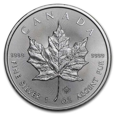 2021年 (新品) カナダ「メイプルリーフ」純銀 1オンス 銀貨