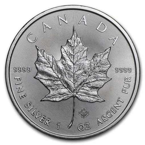 2021年 (新品) カナダ「メイプルリーフ」純銀 1オンス 銀貨