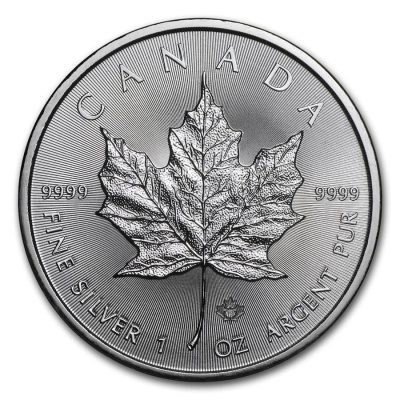 2018年 (新品) カナダ「メイプルリーフ」純銀 1オンス 銀貨