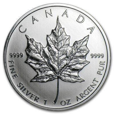 2011年 (新品) カナダ「メイプルリーフ」純銀 1オンス 銀貨
