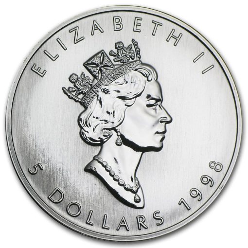1998 (New) Canadian Maple Leaf Silver 1 oz Coin - Image 2