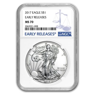 2017 (New) American Eagle Walking Liberty Silver 1 oz Coin NGC MS70