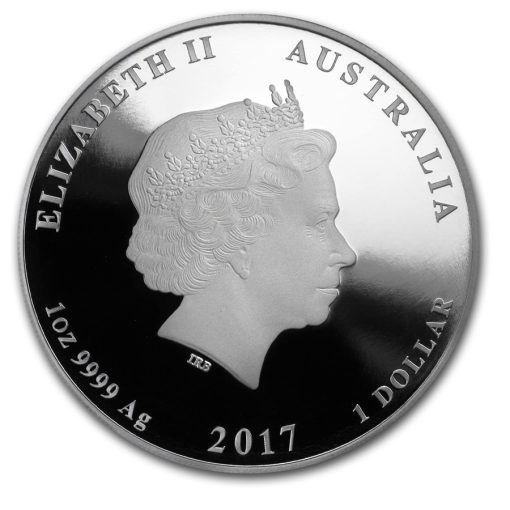 2017年 (新品) オーストラリア「干支 十二支・ 酉年 鳥年」純銀 1 オンス プルーフ 銀貨 - 画像 (3)