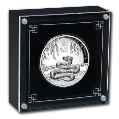 2025 (New) Australian Year of the Snake Lunar Silver 5 oz High Relief Proof Coin