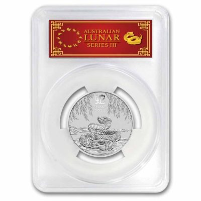 2025 (New) Australian Year of The Snake Lunar Silver 2 oz Color Coin PCGS MS70 (FirstStrike)