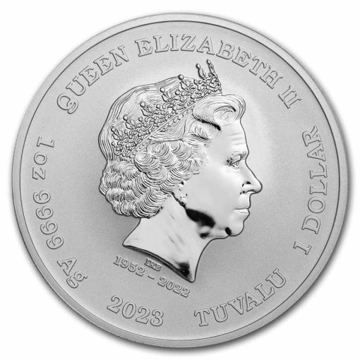 2023 (New) Tuvalu Black Flag The Fancy Silver 1 oz Coin PCGS MS70 (FirstStrike) - Image 4