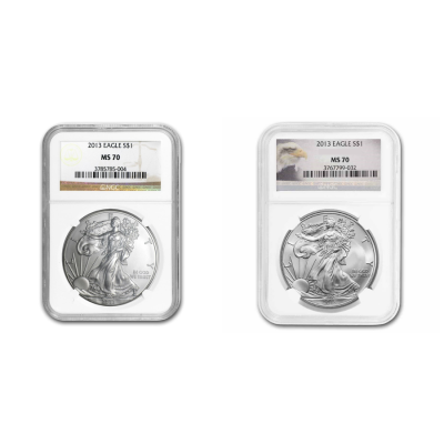 2013 (New) American Eagle Walking Liberty Silver 1 oz Coin NGC MS70 (Random Label)