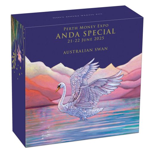 2025 (New) Australian Swan Perth Money Expo ANDA Special Silver 1 oz Proof Coin - Image 5