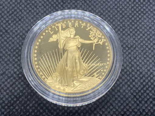 1986 (New) American Eagle Walking Liberty Gold 1 oz proof Coin #11455 - Image 3