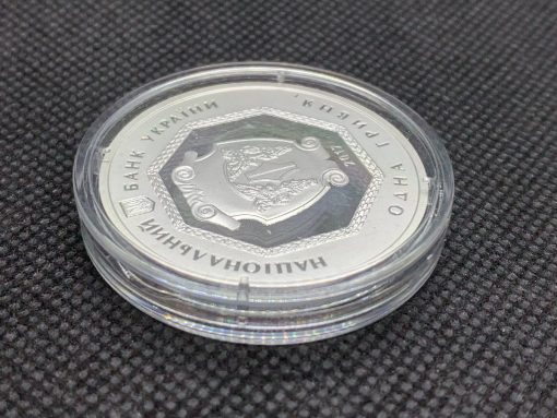 2017 (New) Ukraine Archangel Michael Proof 1 oz Silver Coin COA #9549 - Image 7