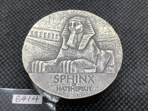 2019 (New) Sphinx of Hatshepsut Antique Proof Chad Africa 5 oz Silver Coin #6414 - Image 2
