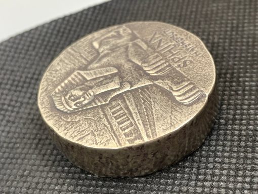 2019 (New) Sphinx of Hatshepsut Antique Proof Chad Africa 5 oz Silver Coin #6414 - Image 6