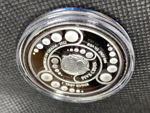 2022 (New) Ghana Alien Pure Silver 1 oz Proof Coin #6221 - Image 5