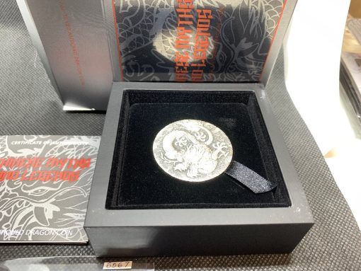 2022年 (新品) オーストラリア「龍・ドラゴン」純銀 2オンス アンティーク 銀貨 #6567