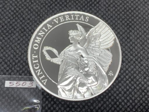 2021 (New) St Helena The Queen's Virtues Truth Silver 1 oz Proof Coin #5503 - Image 3