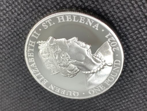 2021 (New) St Helena The Queen's Virtues Truth Silver 1 oz Proof Coin #5503 - Image 6