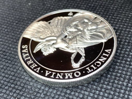 2021 (New) St Helena The Queen's Virtues Truth Silver 1 oz Proof Coin #5503 - Image 7