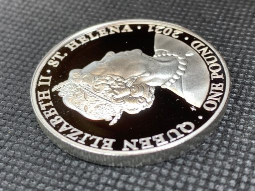 2021 (New) St Helena The Queen's Virtues Truth Silver 1 oz Proof Coin #5503 - Image 8